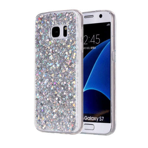 For Samsung Galaxy S7 / G930 Glitter Powder Soft TPU Protective Case (Silver)