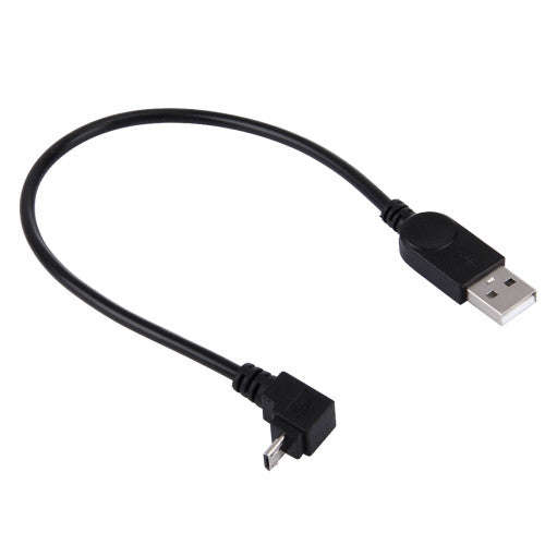90 Degree Angle Elbow Micro USB to USB Data / Charging Cable Length: 28cm