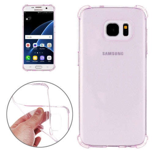 For Samsung Galaxy S7 / G930 Shock-resistant Cushion TPU Protective Case (Purple)
