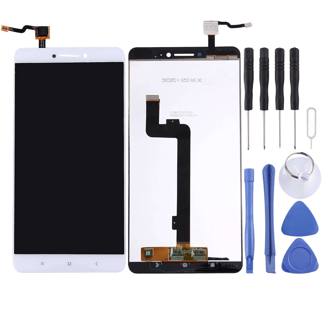 iPartsBuy Xiaomi Mi Max LCD Screen + Touch Screen Digitizer Assembly(White)