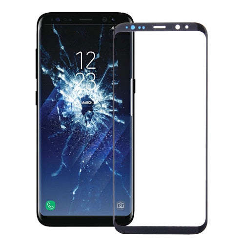iPartsBuy for Samsung Galaxy S8+ Front Screen Outer Glass Lens (Black)