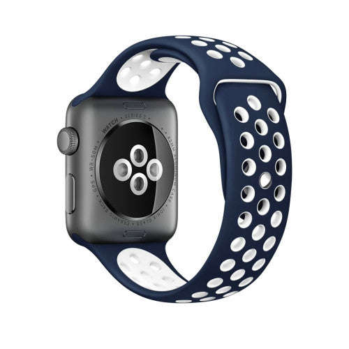 For Apple Watch Series 1 & Series 2 & Nike+ Sport 38mm Fashionable Classical Silicone Sport Watch...