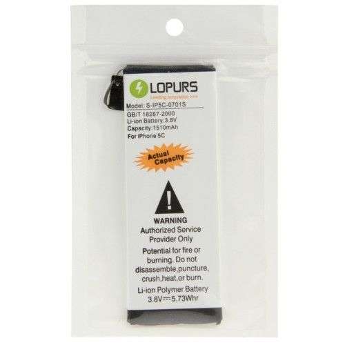 LOPURS High Capacity Replacement Li-ion Polymer Battery for iPhone 5C(White)