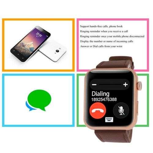 Atongm AW08 V4.1 Smart Watch (Brown)