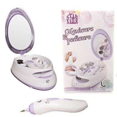 Le Angelique Star Nails Manicure & Pedicure Set Purple