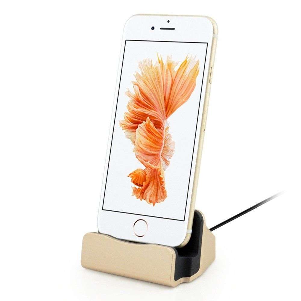 Desktop Charger Docking Station, USB Sync Adapter, Mobile Smart Phone Charging Device for Apple i...