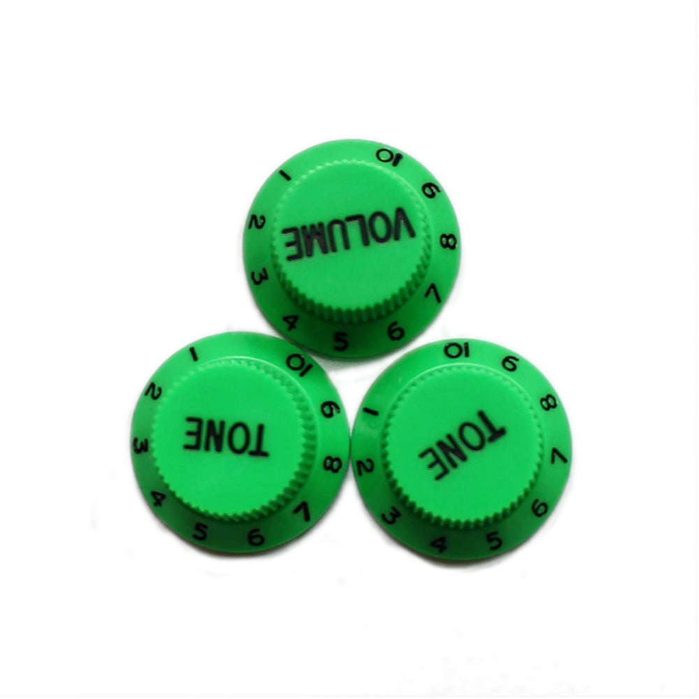 Strat Control Knobs - Green / Volume