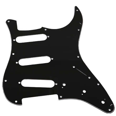 '62 Strat Pickguards - Black / S-S-S
