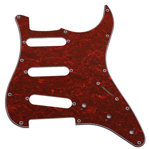 Stratocaster Pickguards - Red Tortoise / S-S-S