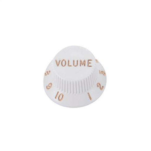Strat Control Knobs - White / Volume