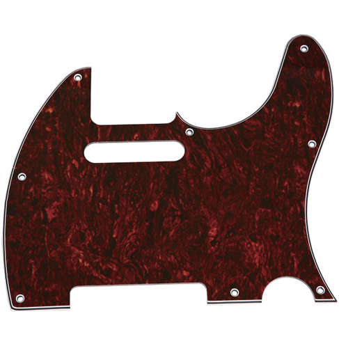 Telecaster Pickguards - Red Tortoise
