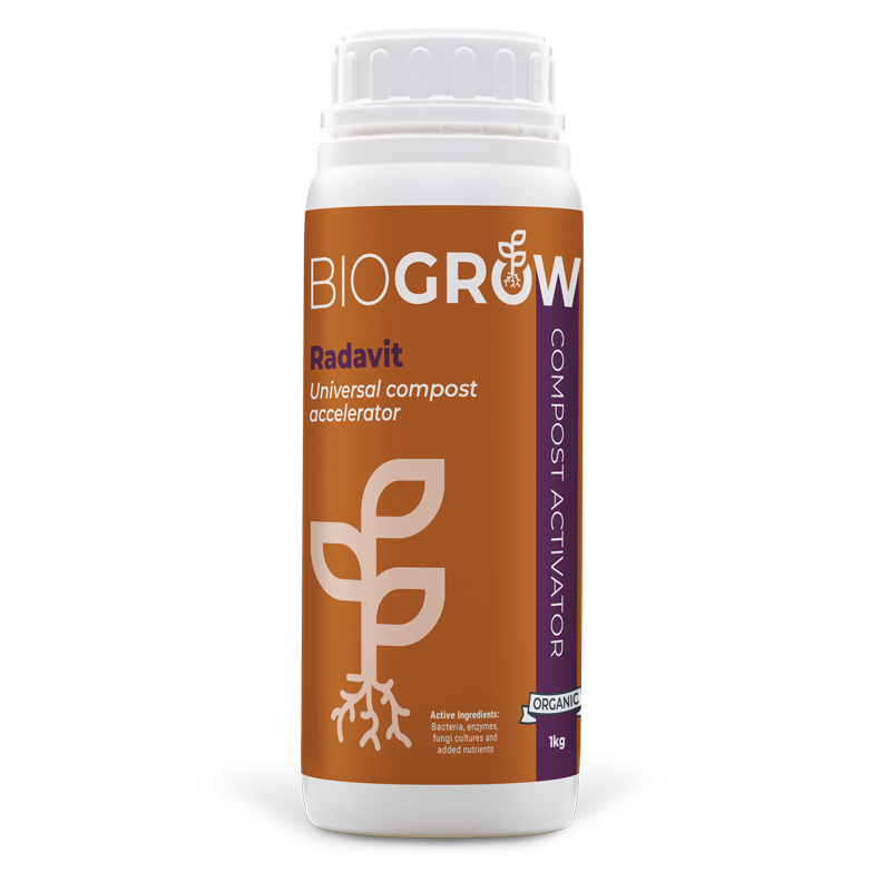 Biogrow Radivit - Organic Plant Care - Organic Composting Agent - 1kg