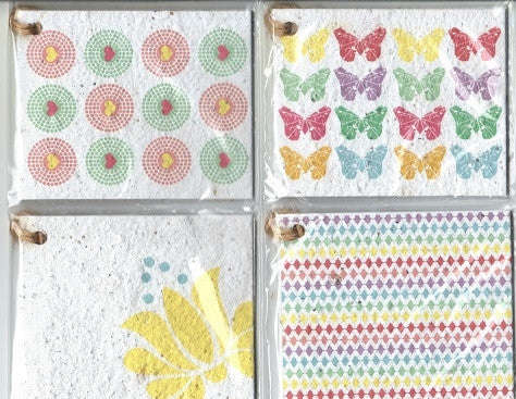 Growing Paper - Gift Tag Pack - 4 Gift Tags - Pack Seven - Mixed Herbs