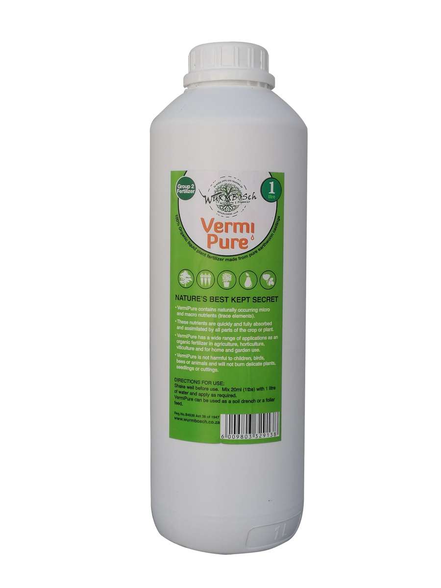 Wurmbosch Vermipure Worm Tea - Hydroponic & Soil Nutrients Fert... - Wurmbosch Vermipure Worm Tea 1L