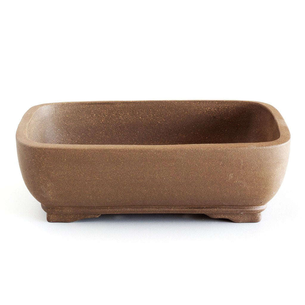 Unglazed 15cm x 12cm x 5cm Rounded Rectangular Bonsai Container / Pot