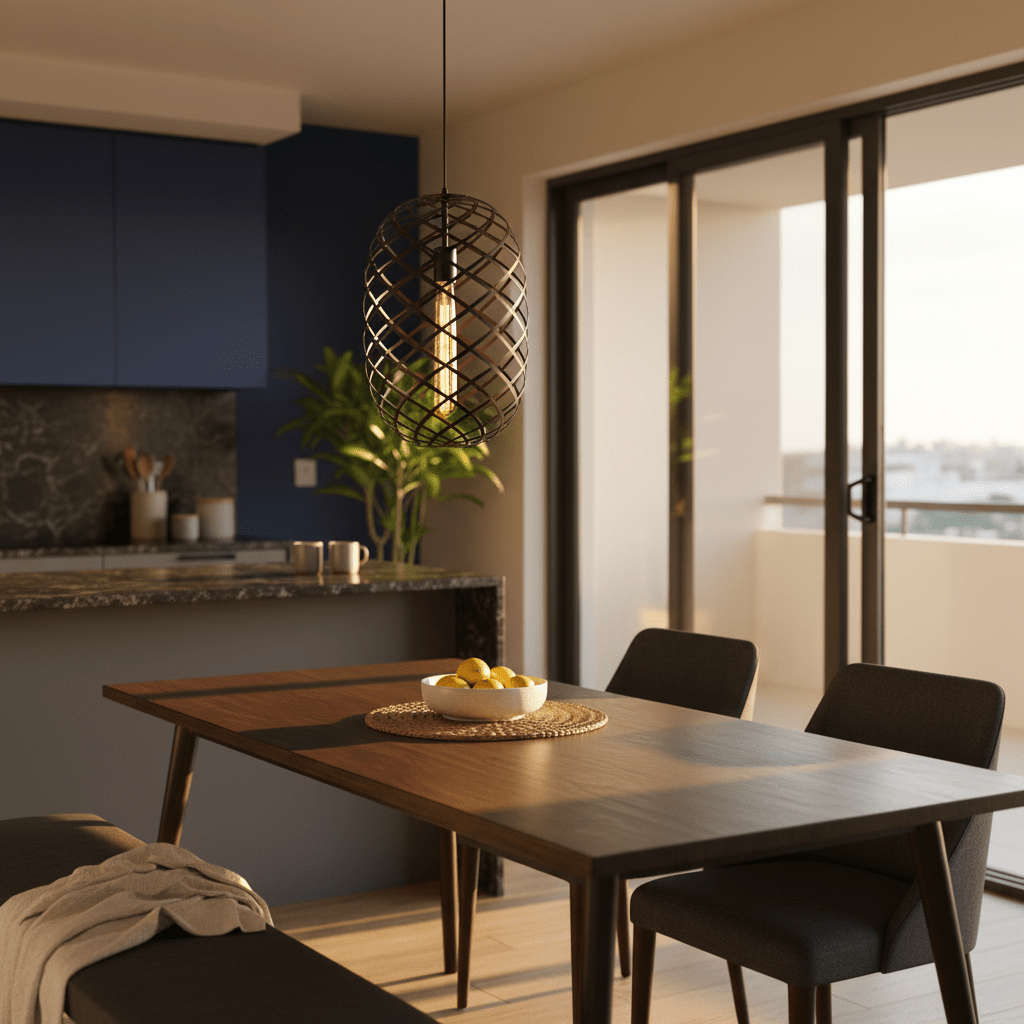Nest Pendant Black - Metal Wire Mesh