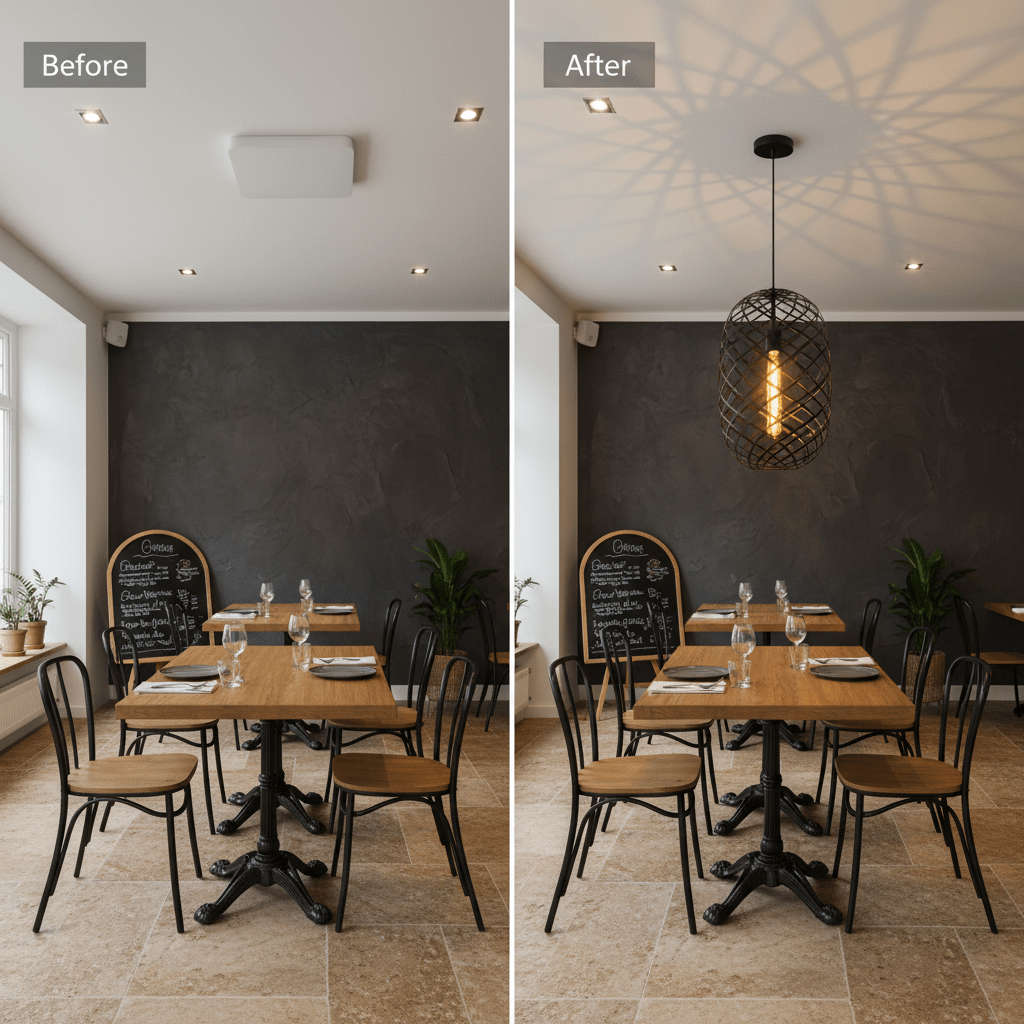 Nest Pendant Black - Metal Wire Mesh