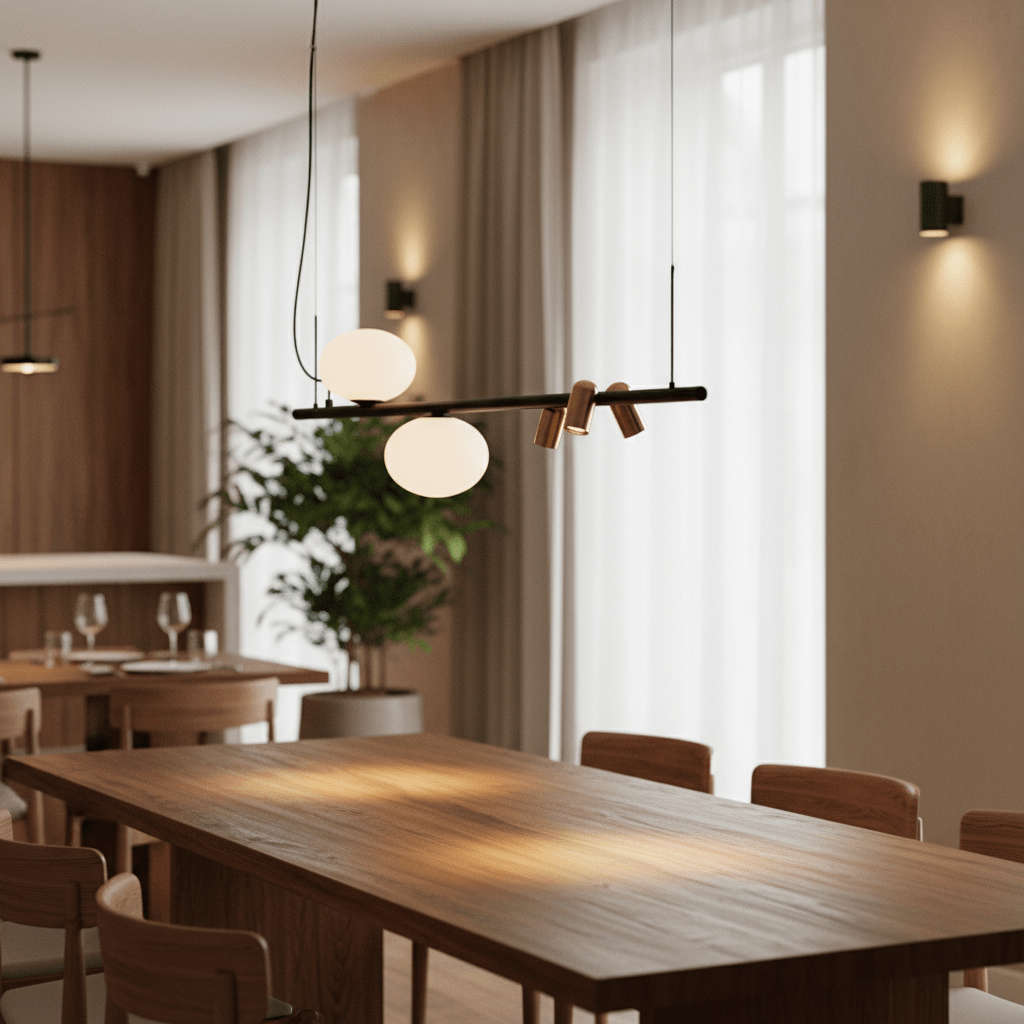 Asta Black Linear Pendant Light