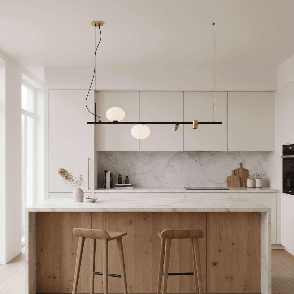 Asta Black Linear Pendant Light