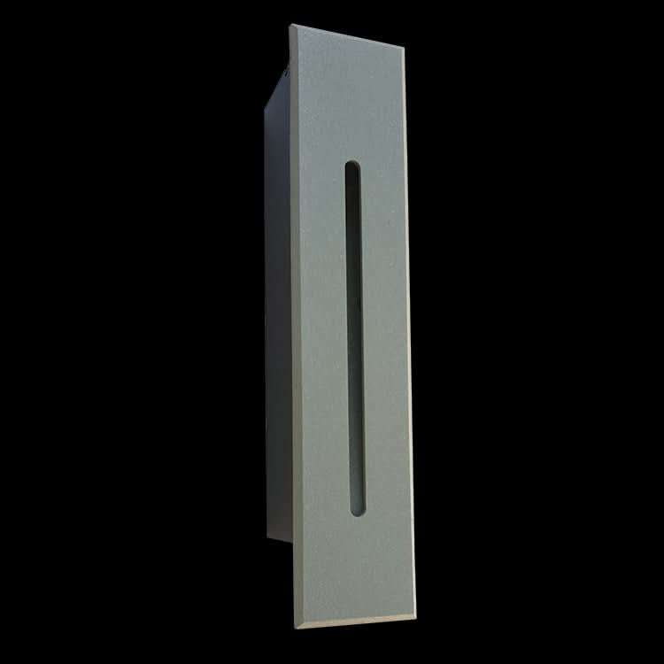 Vertical Grey LED Step Light - Recessed IP65