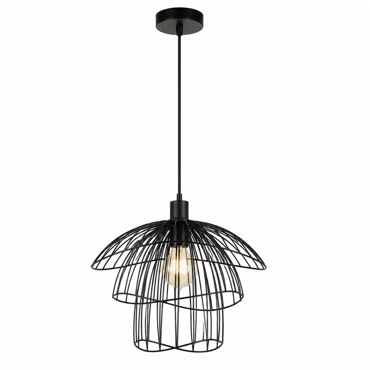 Sensu Trio Black Pendant Light