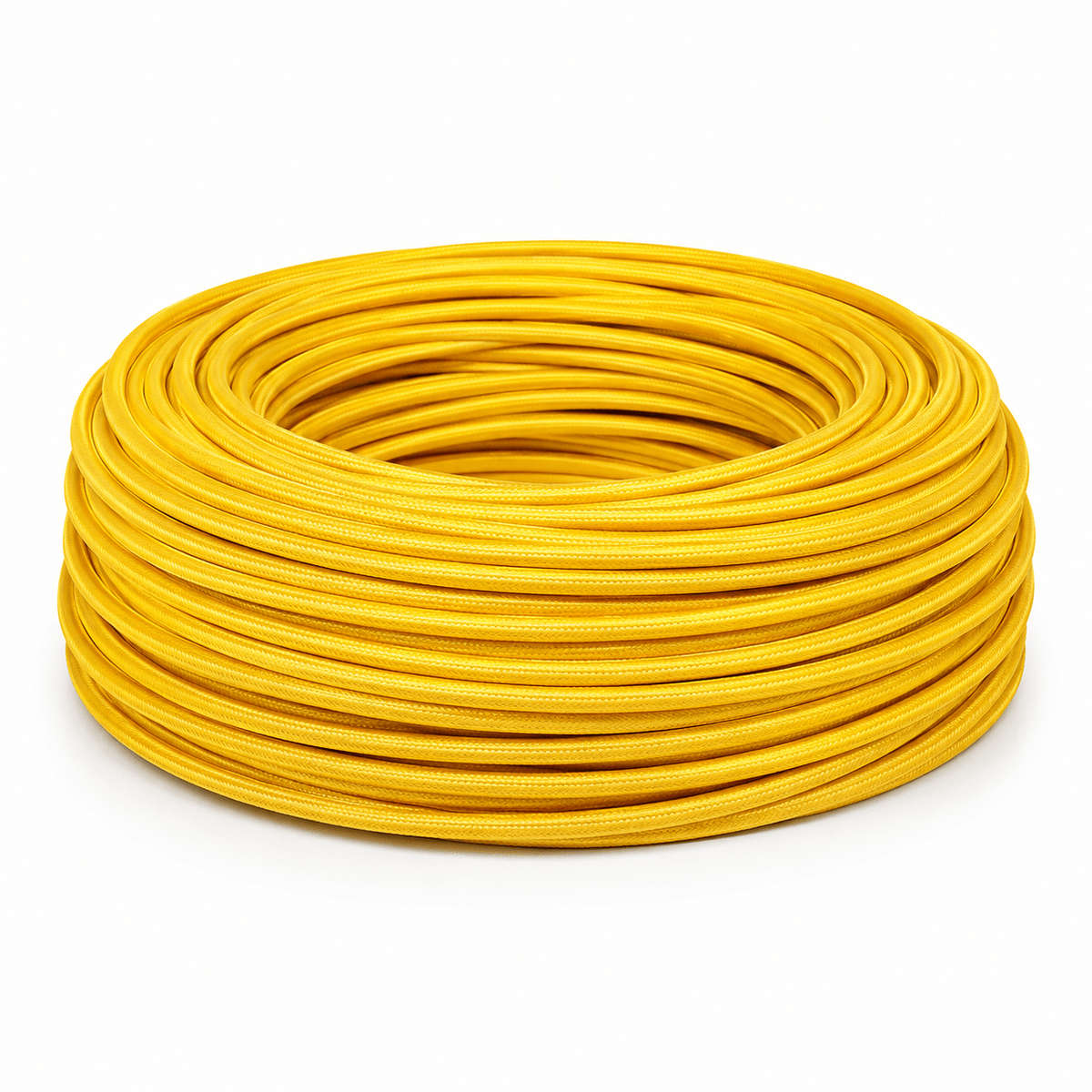 2 Core Fabric Cable - Yellow