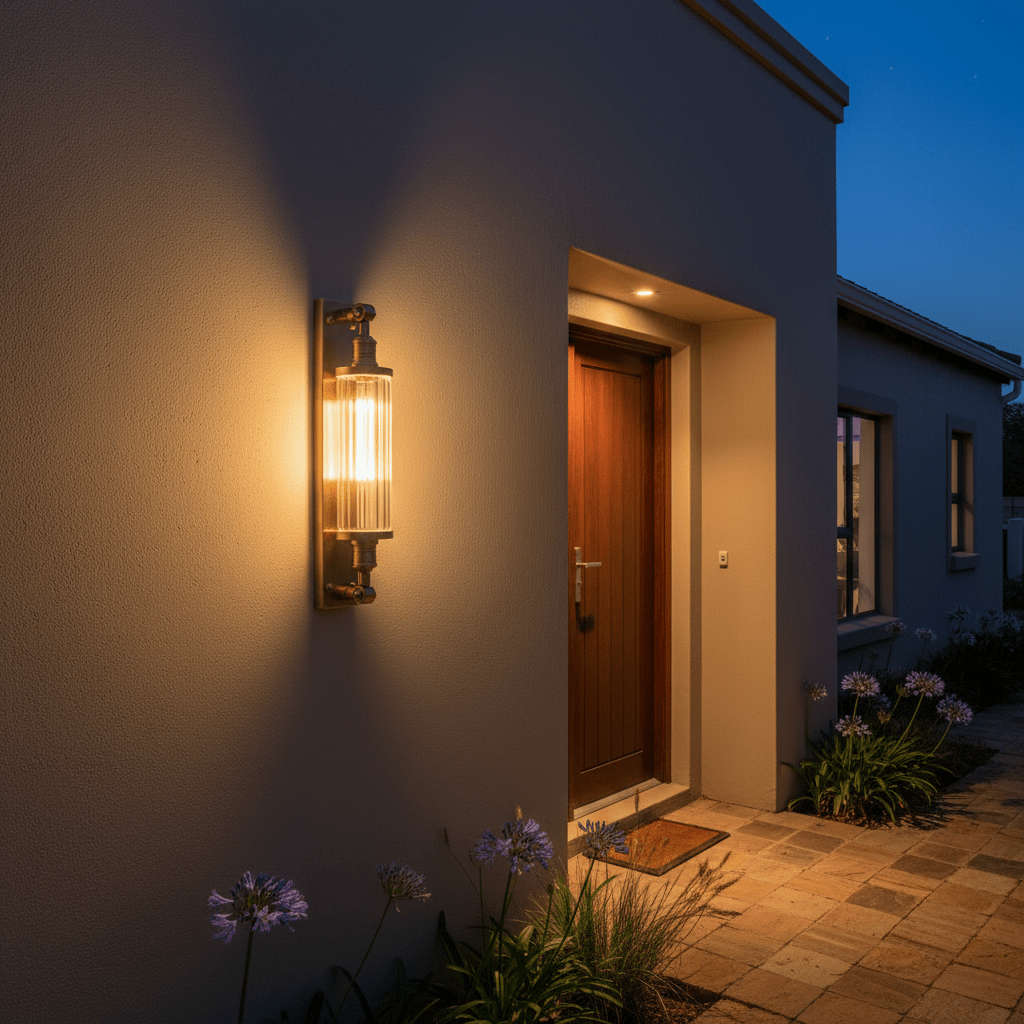 Astor Outdoor Wall Lamp Antique Brass