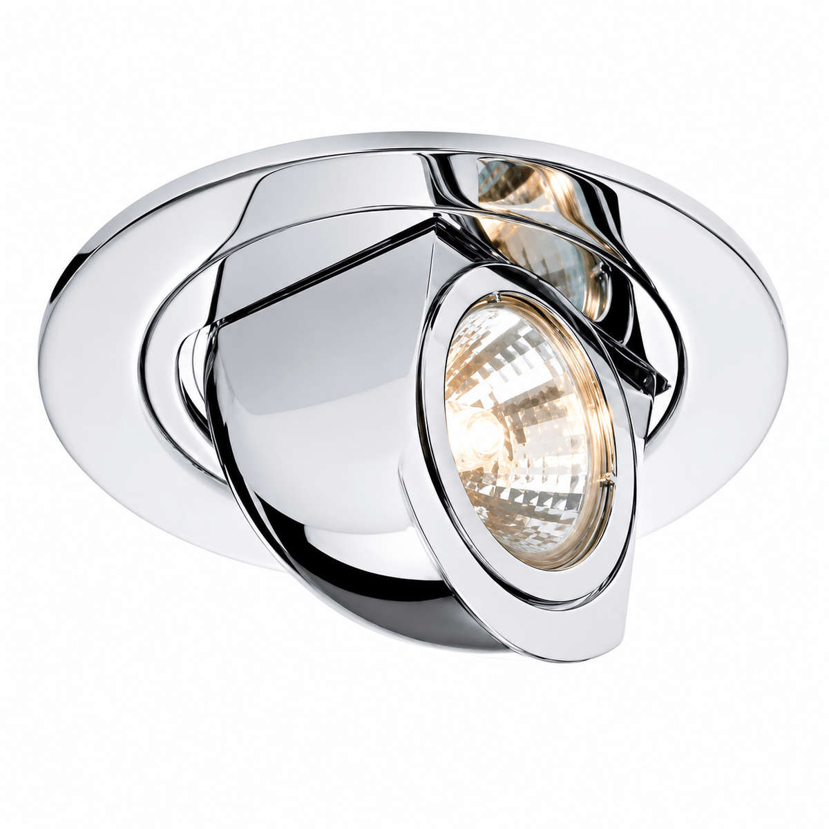 Downlight Holder - Chrome Tilt & Rotate