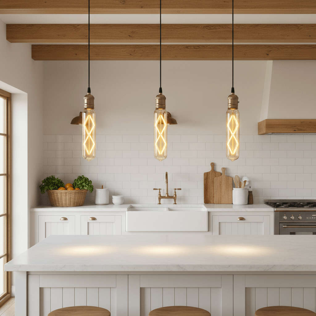 LED Bulb - Amber LED Filament Stick T30 (Dimmable)