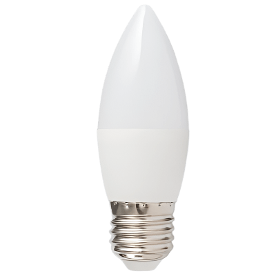 5W White Candle LED Bulb  E27, 4000K Cool White