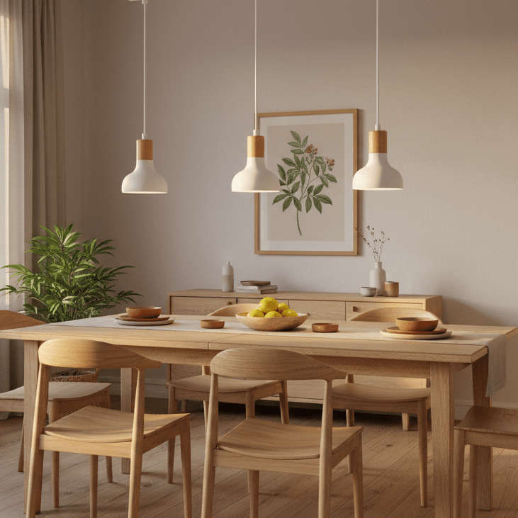3 Light White Pendant with Adjustable Cords