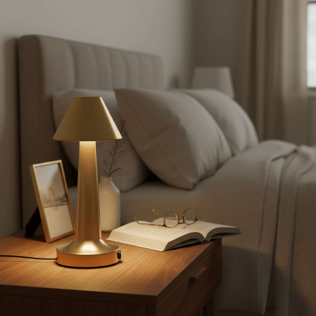 Molly Rechargeable Desk Lamp - Gold