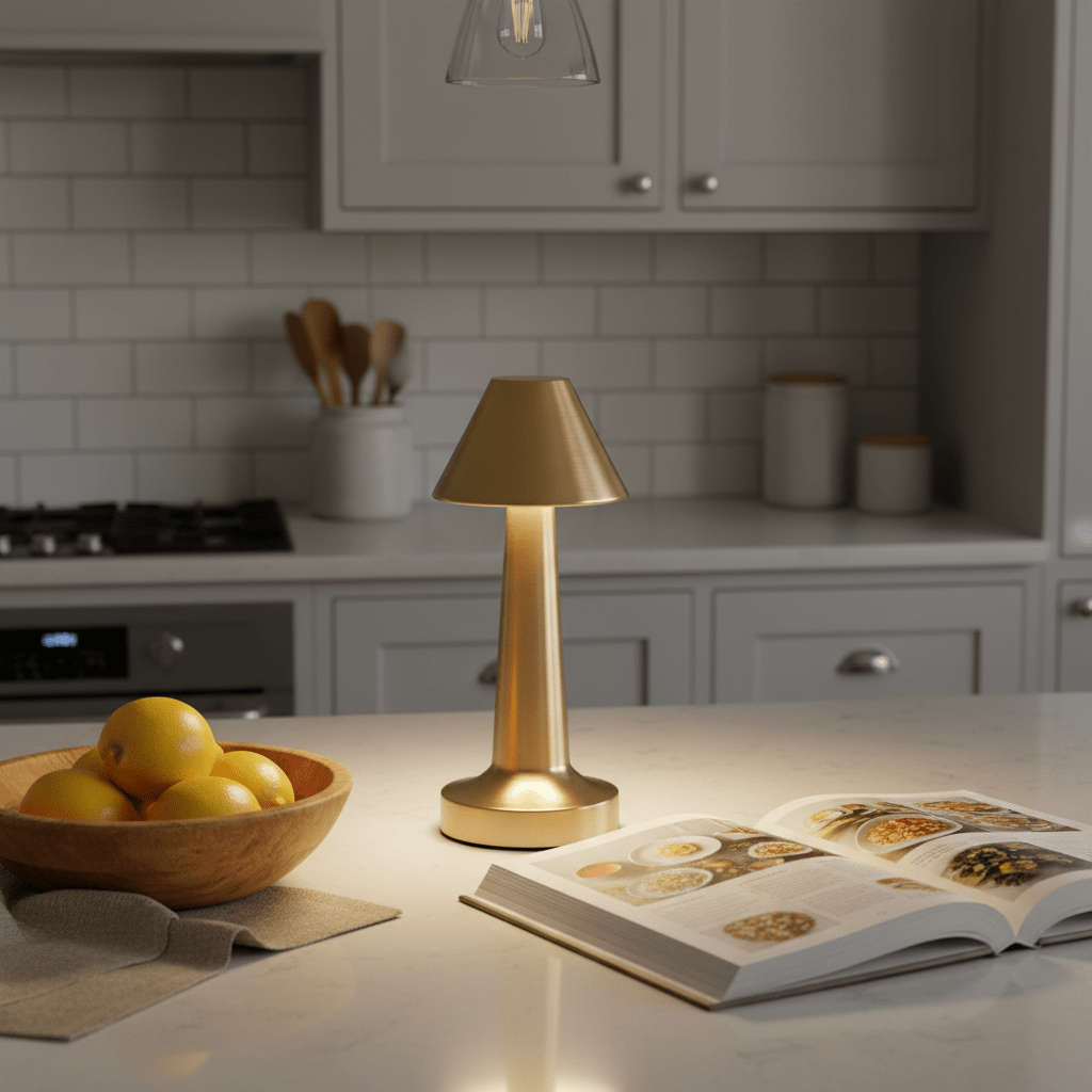 Molly Rechargeable Desk Lamp - Gold