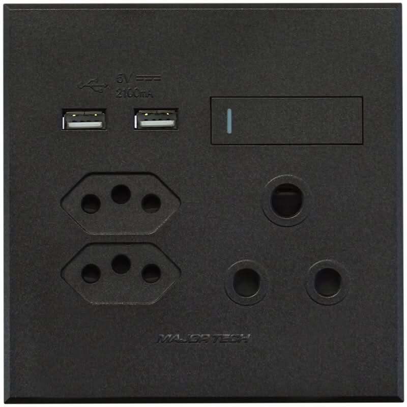 Veti 3 - 4 x 4 USB, Double V-Slim, Single RSA Sockets