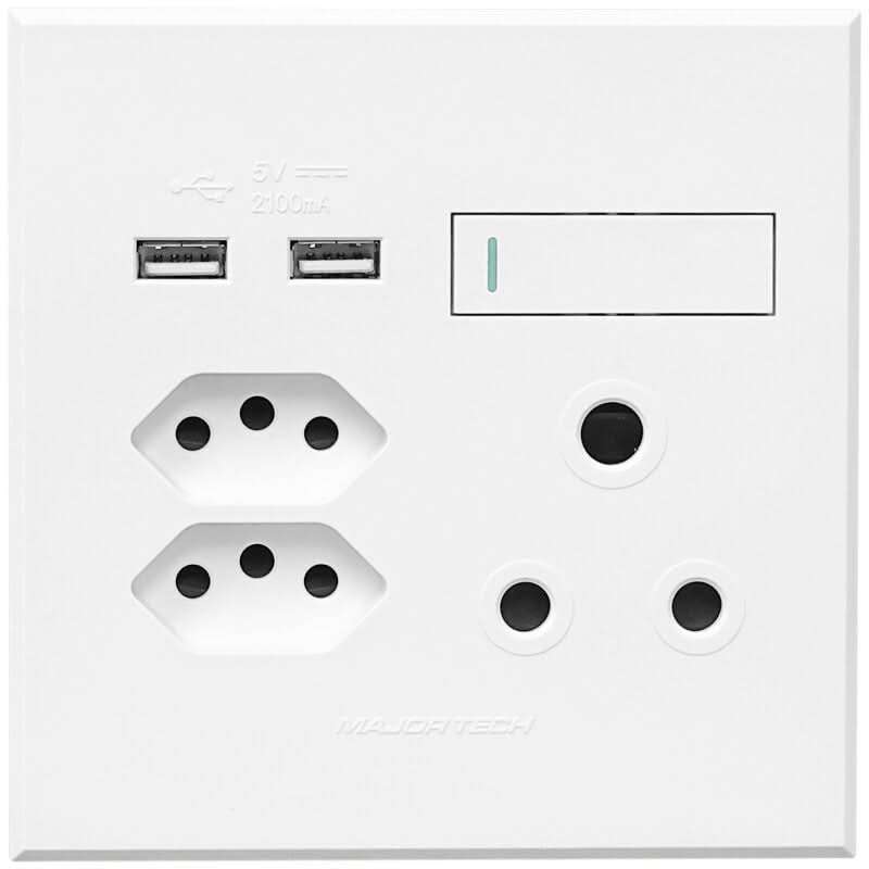 Veti 3 - 4 x 4 USB, Double V-Slim, Single RSA Sockets
