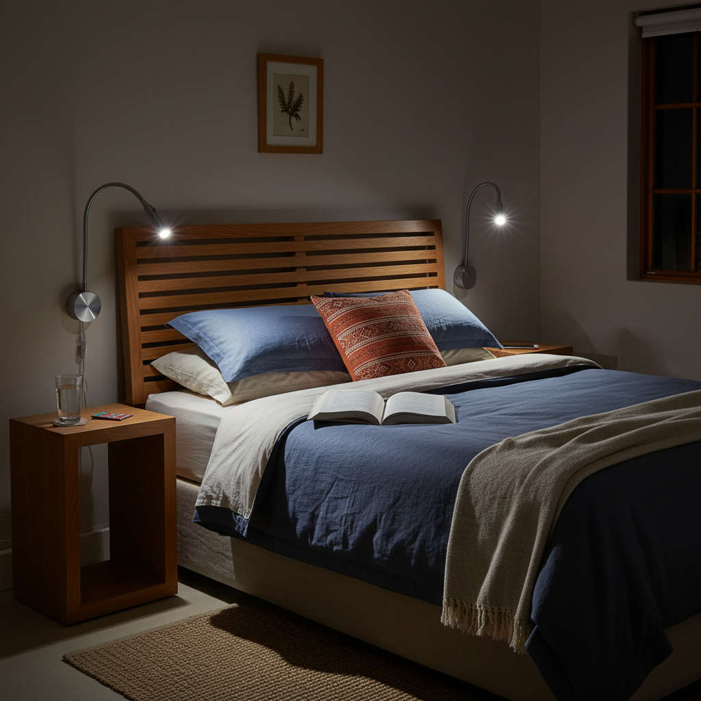 LED Wall Light - 3W Goose Neck Reading Light