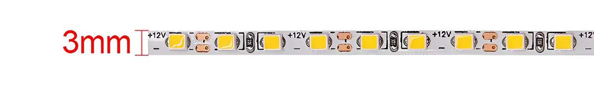 LED Striplight 12V - 2025 168 LED 3mm IP20