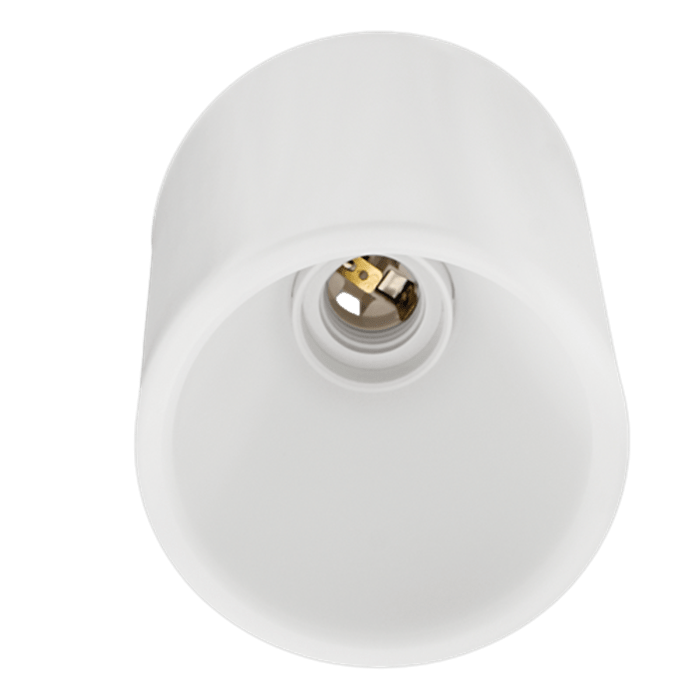 White Budget Ceiling Socket Light