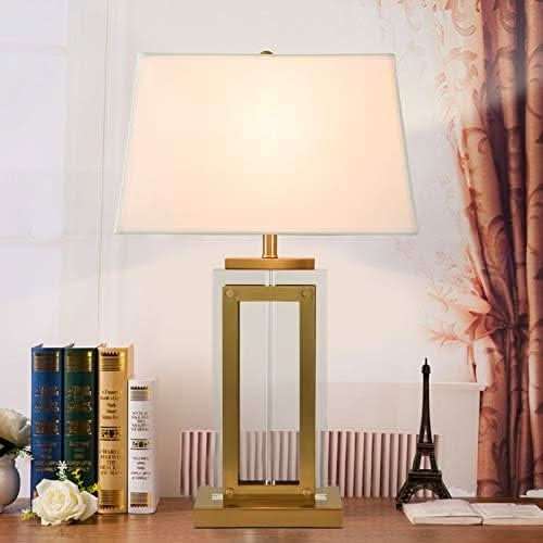 Blandford Antique Brass & Acrylic Table Lamp