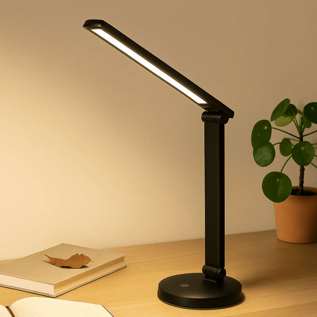 Link Black Rechargeable Desk Lamp