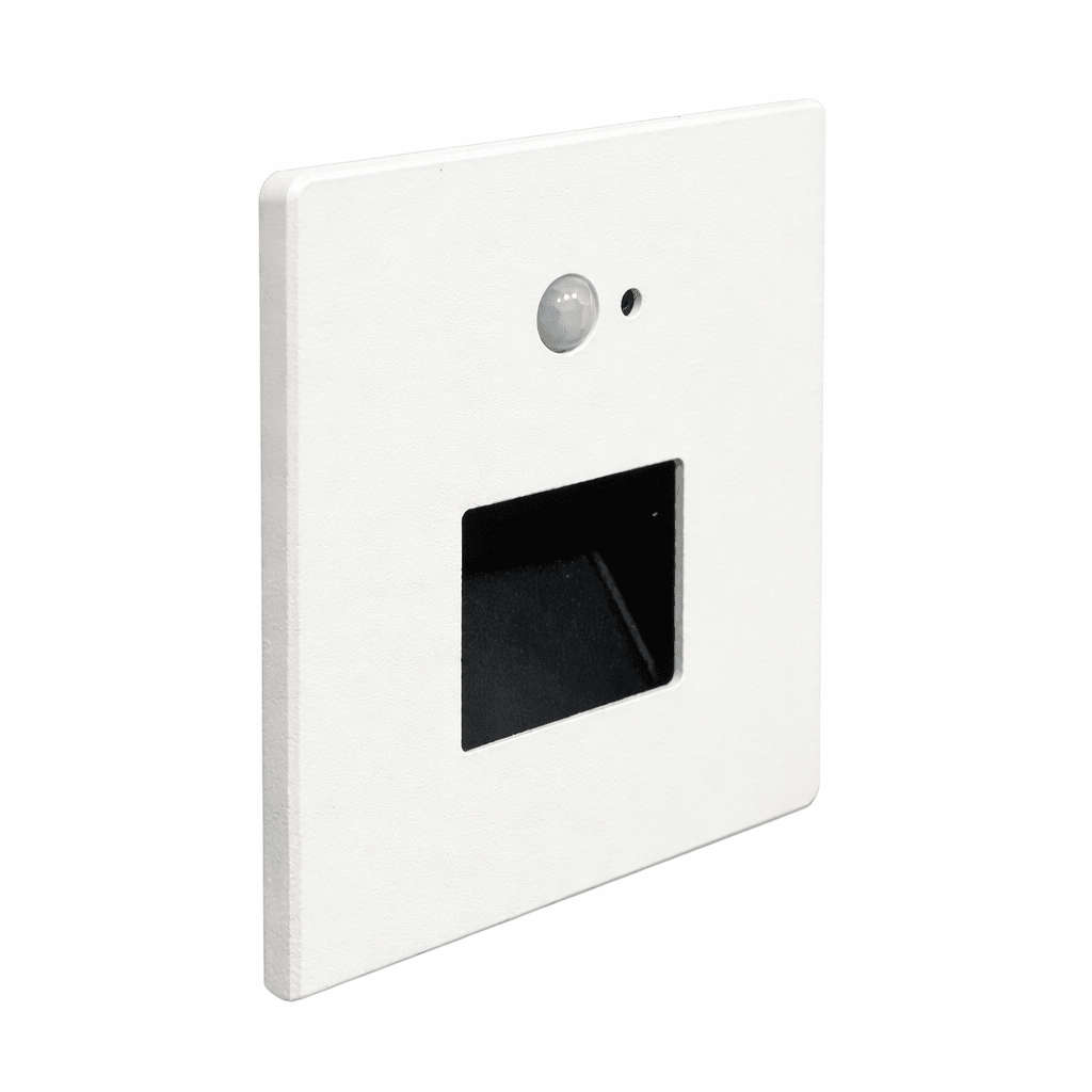 White Orion Window Square LED Footlight - CCT Motion Sensor
