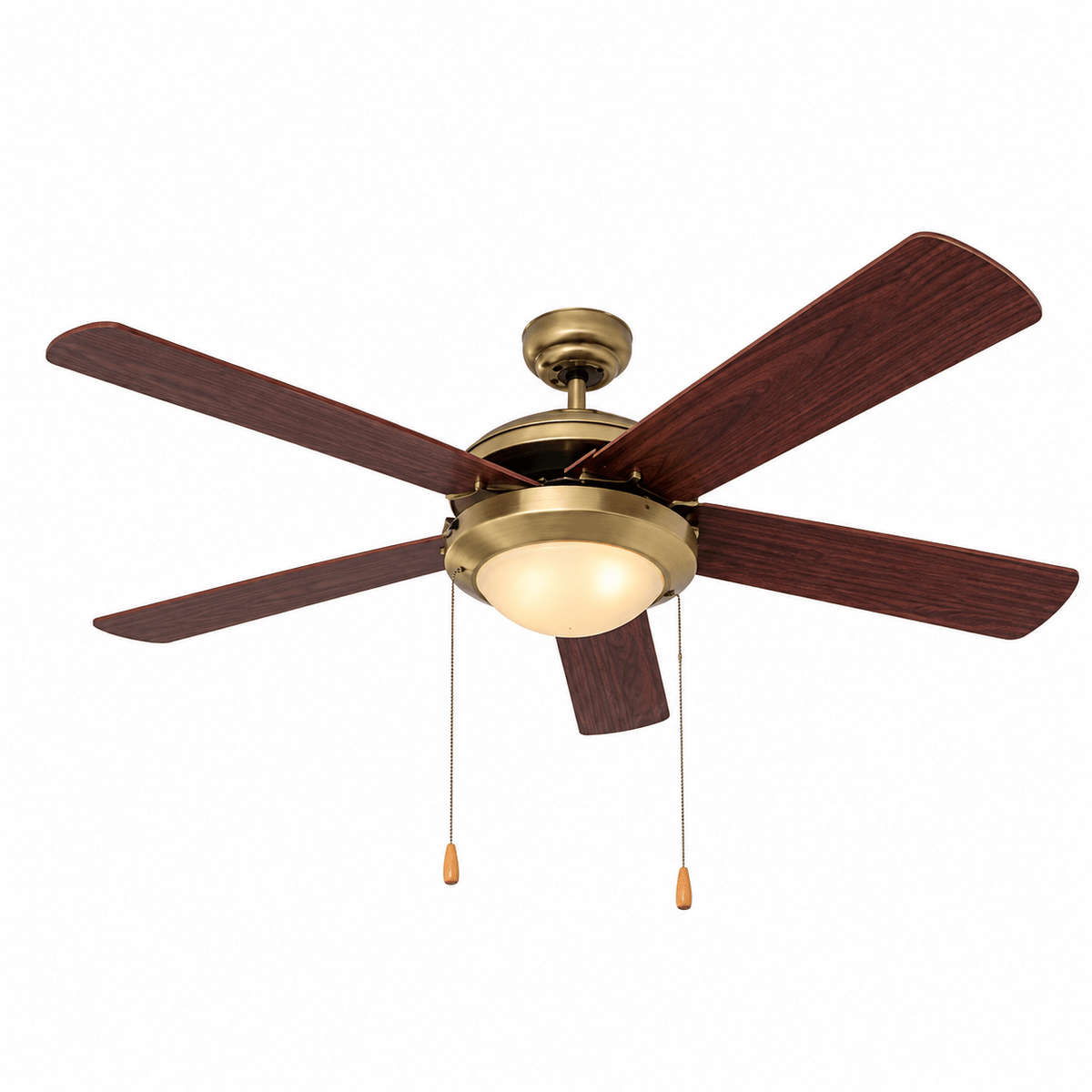 Comet Ceiling Fan 5 Blades Antique Brass