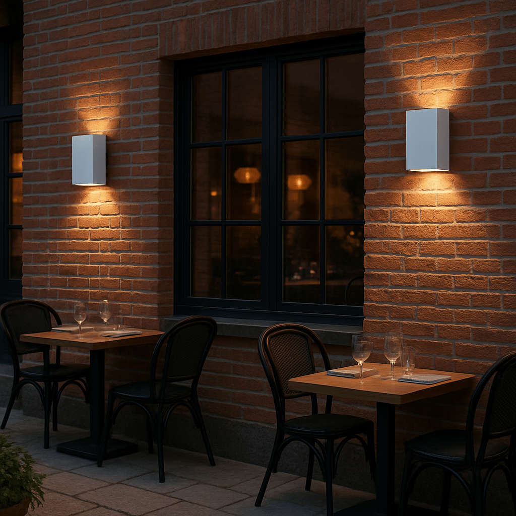 4W White PC Outdoor LED Wall Light, IP65 Up & Down Facing