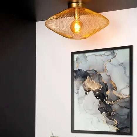 Slade Gold Mesh Ceiling Light