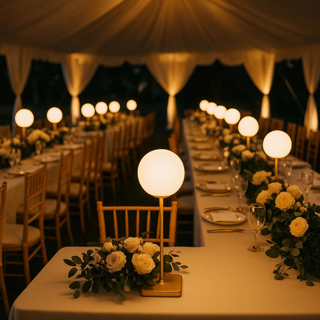 Pop Rechargeable Gold LED Table Lamp