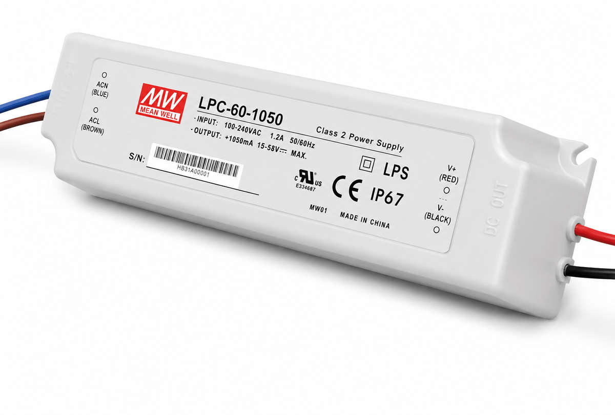 LED Driver 1050mA 60W Single Output Switching Power Supply