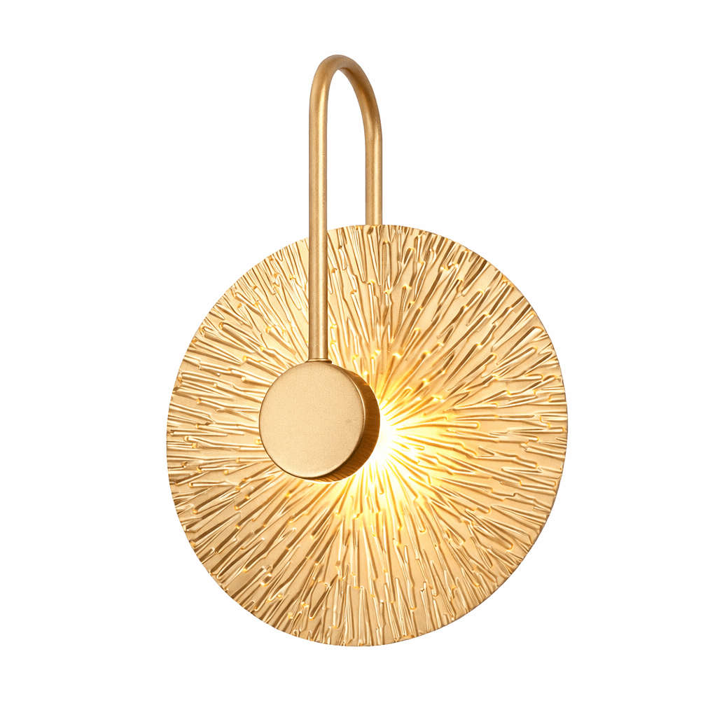 Golden Leaf LED Wall Light