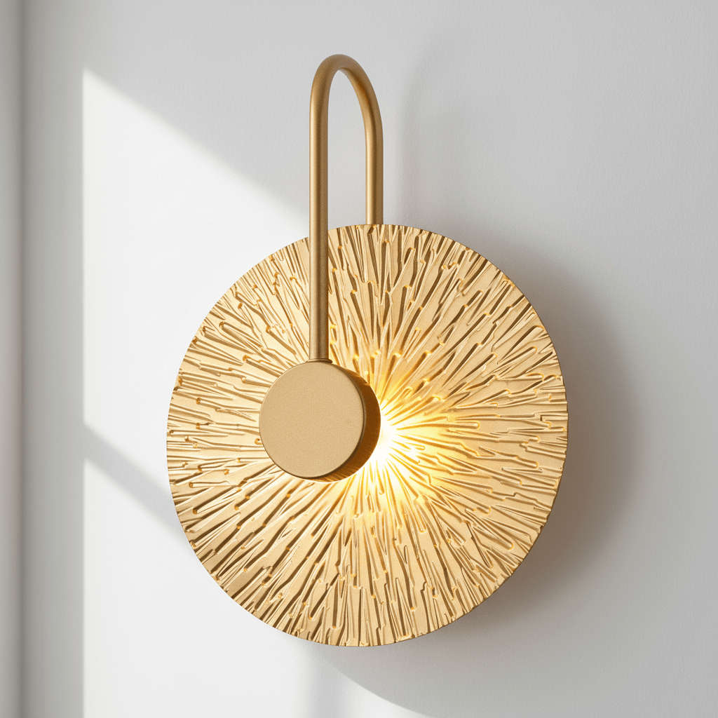 Golden Leaf LED Wall Light