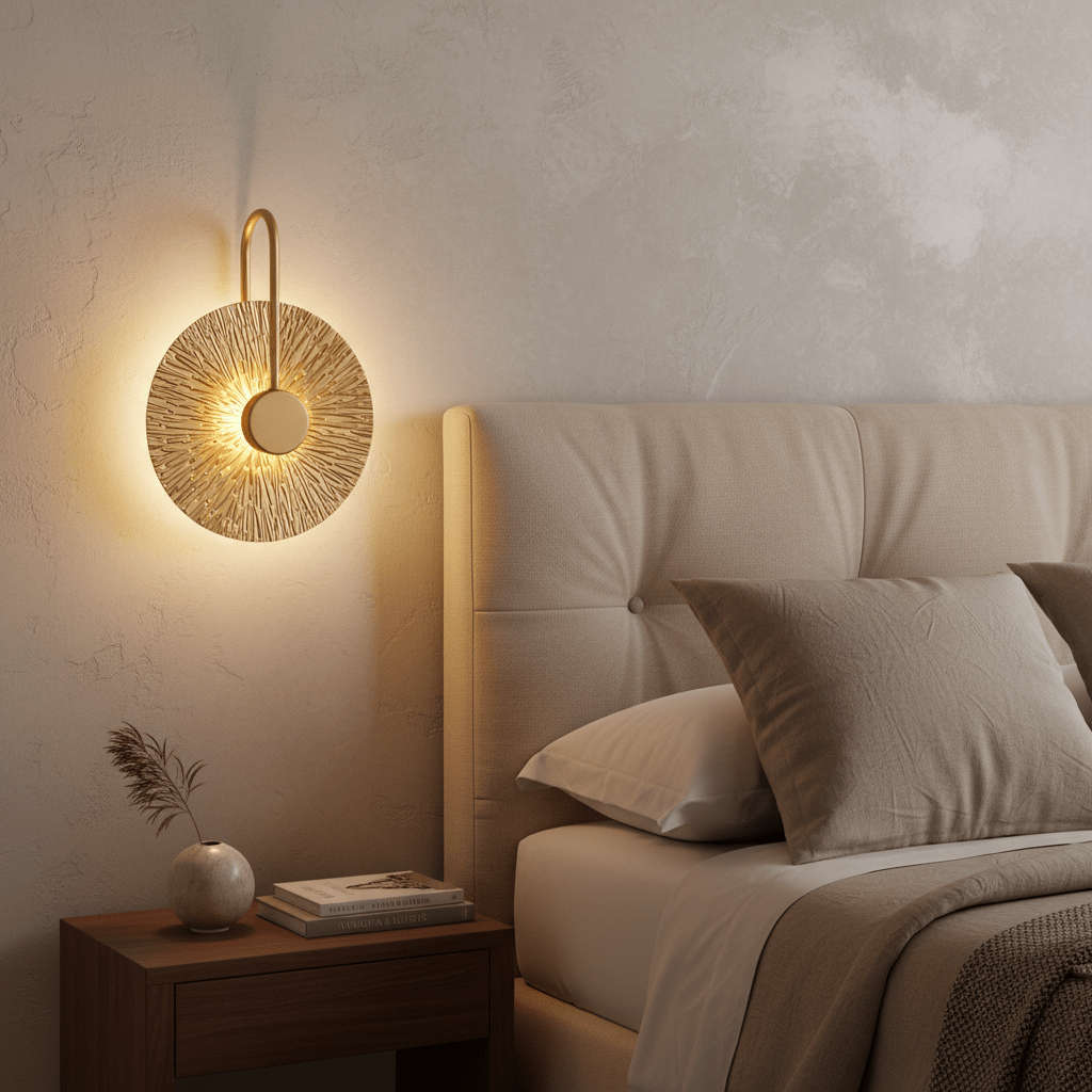 Golden Leaf LED Wall Light