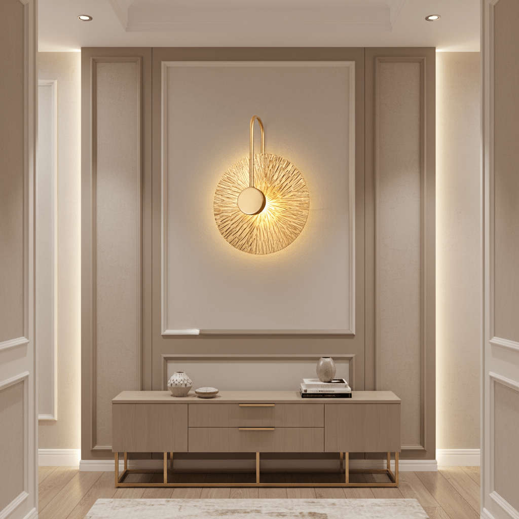 Golden Leaf LED Wall Light